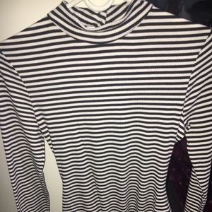 Black and White stripped bodysuit